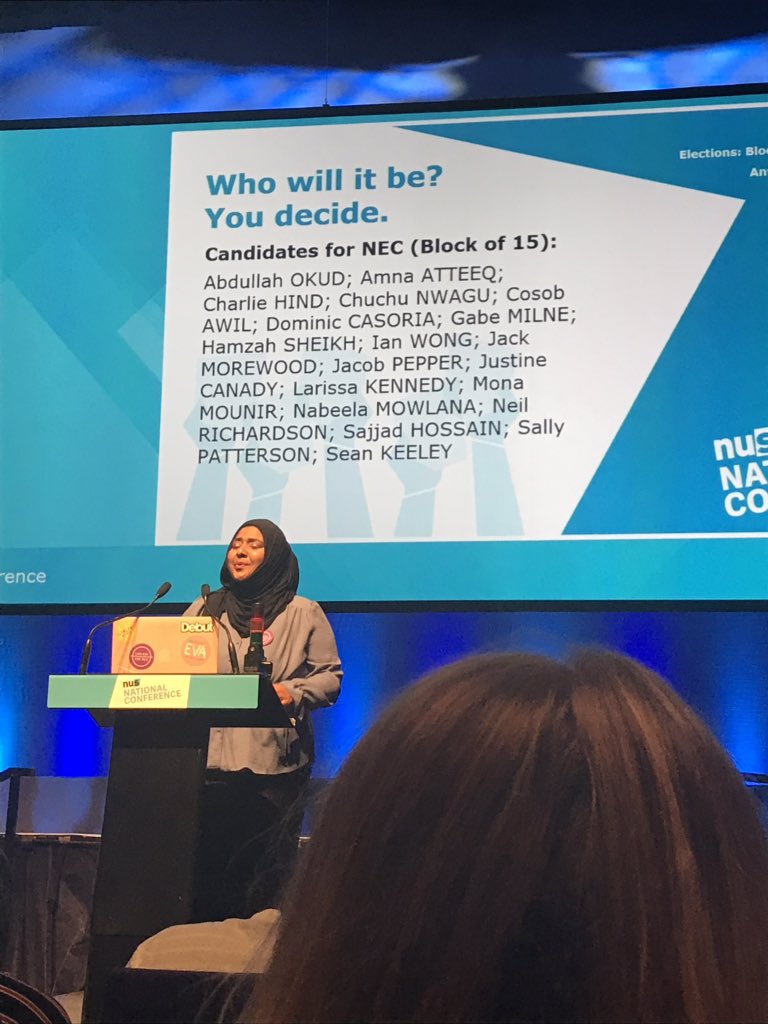 VP_FBL's tweet photo. @nabeelamowlana what an empowering speech! 🔥 #blockof15 #NUSNC19 #NUSConference #Nabeela4Block https://t.co/3xTp1v89me
