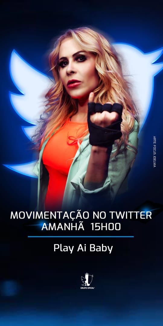 Atenção Maluquinhos!
Amanhã a partir das 15:00H
Super Hashtag No Twitter em prol do desempenho do Single. 
Vamos Subir :

Play Ai Baby

A partir das 15H 
Twittem bastante , vamos emplacar!