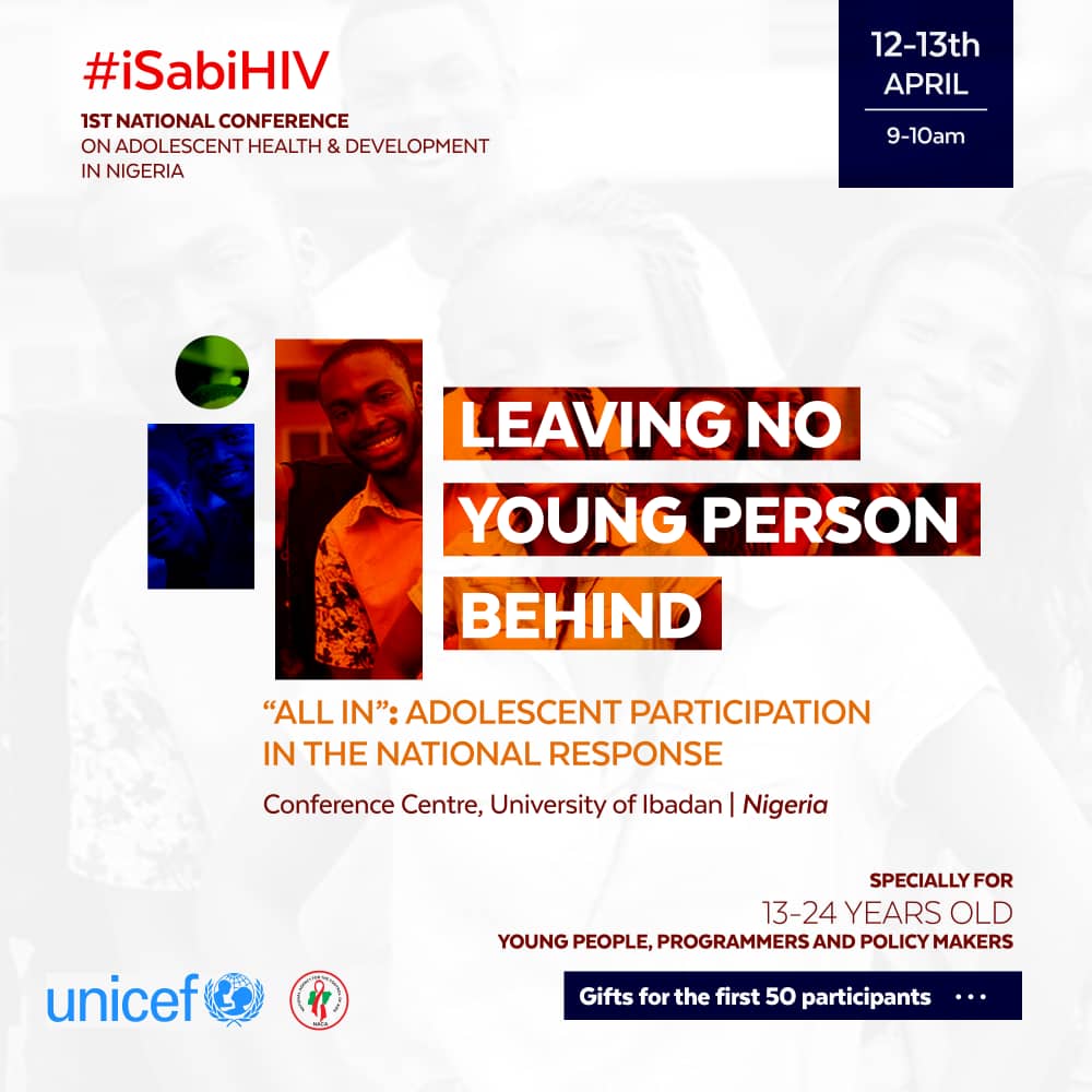 LaVicckk's tweet photo. Participate @NACANigeria  and @UNICEF_Nigeria supported session at the ongoing #sayphin adolescent health conference in Ibadan. Inform all your networks to make a date. Gifts await 1st 50 participants to register . #iSabiHIV @Idrisbabas @hmsani20 https://t.co/fI5Saurwke