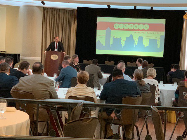 EACgov's tweet photo. #EACSB2019 Luncheon Keynote Speaker Eric Dreiband, Assistant Attorney General for the Civil Rights Division @TheJusticeDept speaking to @EACgov #StandardsBoard members. #ElectionPrep19 https://t.co/w4ge4c7MDo