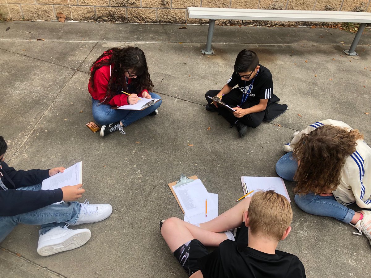mcgcrowell's tweet photo. #Crowell’sclass
#BISDPride
#CISCougars
#poetrycircles
#Lifeisbetteroutside https://t.co/BzNvD8voHc