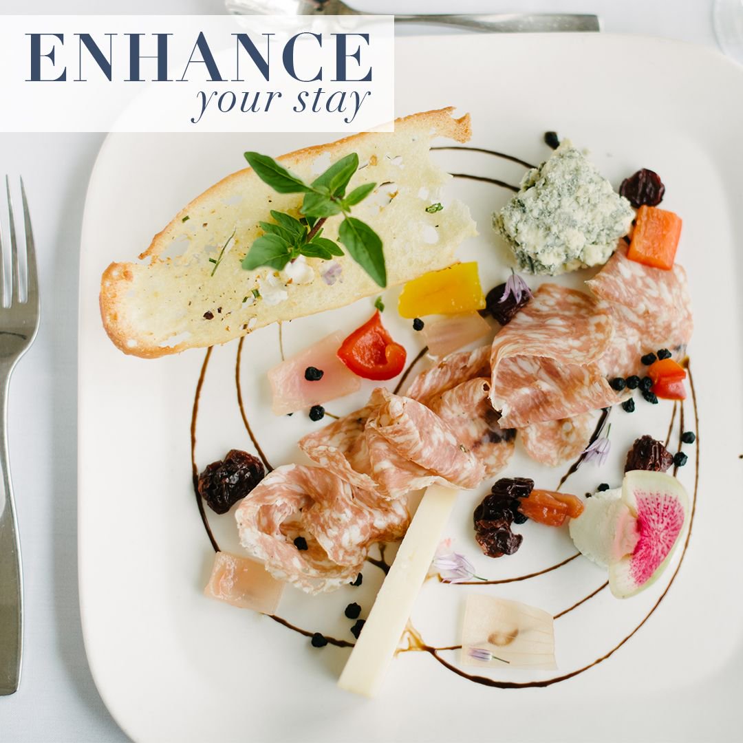 We have sweet and savoury ways to enhance your stay. Choose from sweet treats like chocolates &amp; strawberries or a blend of savoury meats on our charcuterie board. Take a look at all the ways to enhance your stay.  buff.ly/2xHgo2p