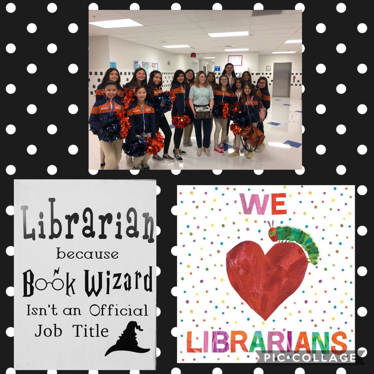 Shout out to @AHash_HMS our Book Wizard!! Thank you for all you do for our Cavaliers!! She’s so much more than our librarian!! #NationalLibraryWeek #CavPride #TeamSISD @Hernando_MS
