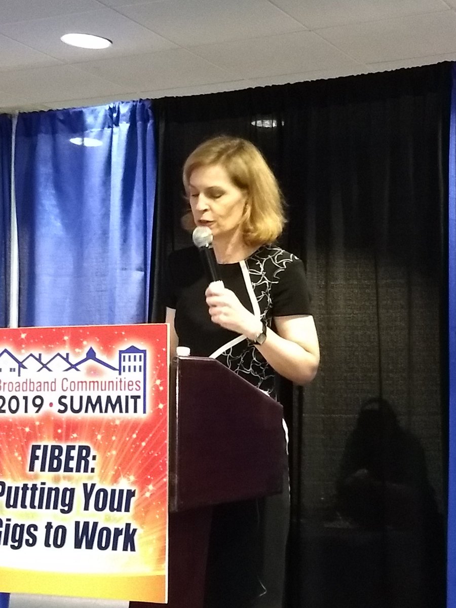 dsocia's tweet photo. So pleased to hear from @scrawford here at #bbcsum19. Telling the stories of local communities and drawing parallels between building out broadband and electrification and the launching of the Federal Reserve. Public interest should be the focus. Really interesting. https://t.co/0eC8QnVIDs