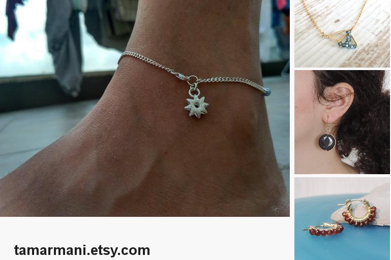 Gift Under 50, Opal Anklet, Silver Sterling #jewelry #anklet @EtsyMktgTool etsy.me/2Iw04SZ #opalanklet #silveropalanklet #staranklet