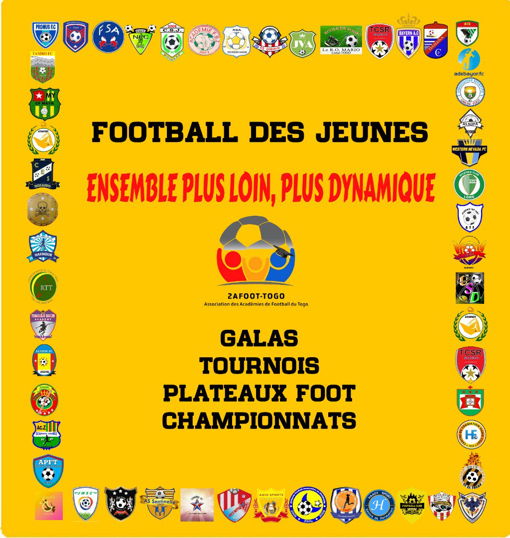 2afoot's tweet photo. La 2afoot-togo une association des académies de football du Togo pour plus de compétitions pour les jeunes et pour une meilleure organisation et développement de ses membres. Plus de 60 académies affiliées. Présent dans tout le pays. #2afoottogo #footballtogo https://t.co/rwlI3DKVPE