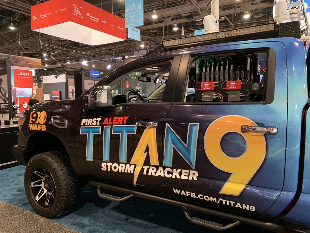 SymbiDisti's tweet image. #Decimator Storm Chasing with @FrontlineTrucks #NAB2019 #NABShow MD-HX MD-CROSS