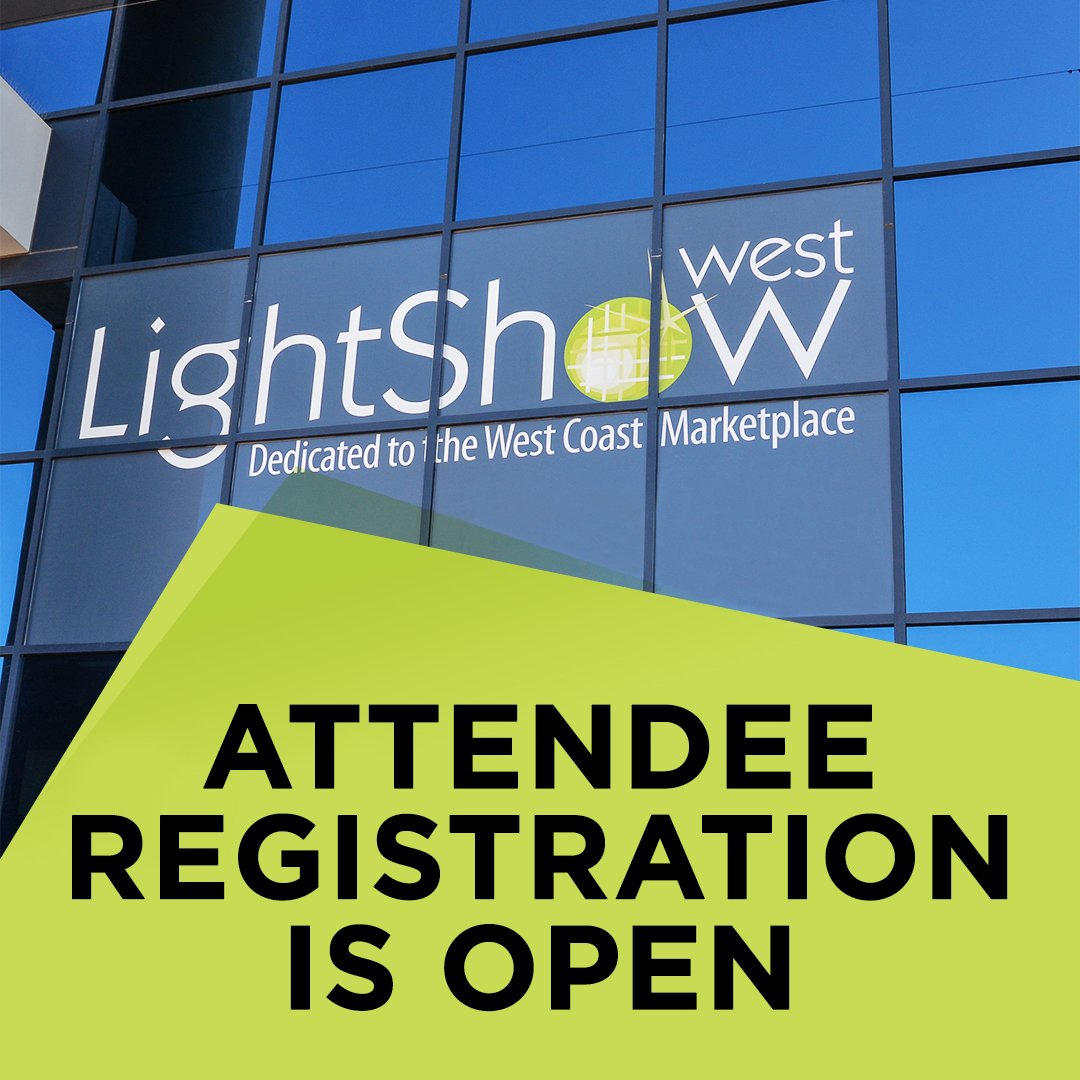Registration is open for #LightShowWest 2019! Register for your FREE Exhibit Hall Pass now and we'll keep you posted about when the FREE conference program registration opens in April! lightshowwest.com #2019LSW #lighting #lightingdesign #LosAngelesEvent