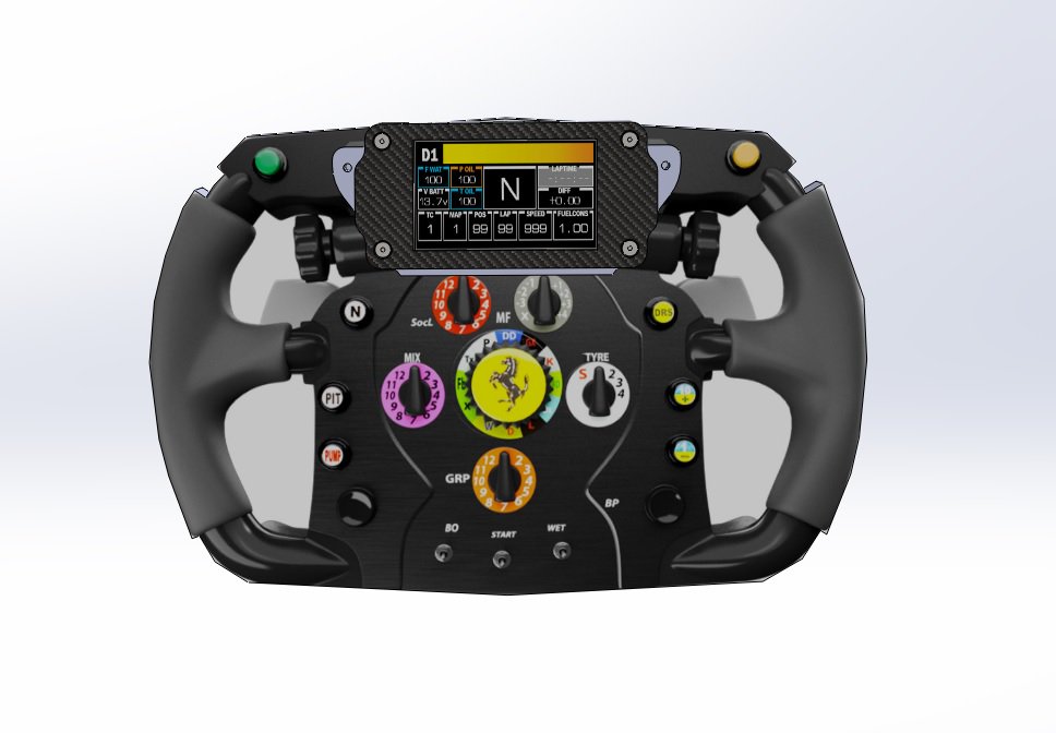 Aquí tenemos la pequeña de la famila, una pantalla de 3.2" que viene con 7 esquemas de pantalla, para todos los gustos 😊, se puede poner en el volante con diferentes adaptadores/soportes.