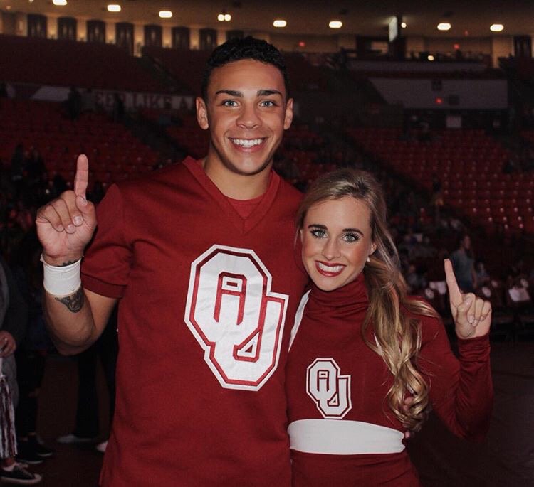 OUcheer's tweet photo. Happy Birthday to Co-Ed Cheerleader, Terrell Thurber! #BoomerSooner #OUSpirit https://t.co/K1sVxSpFjy