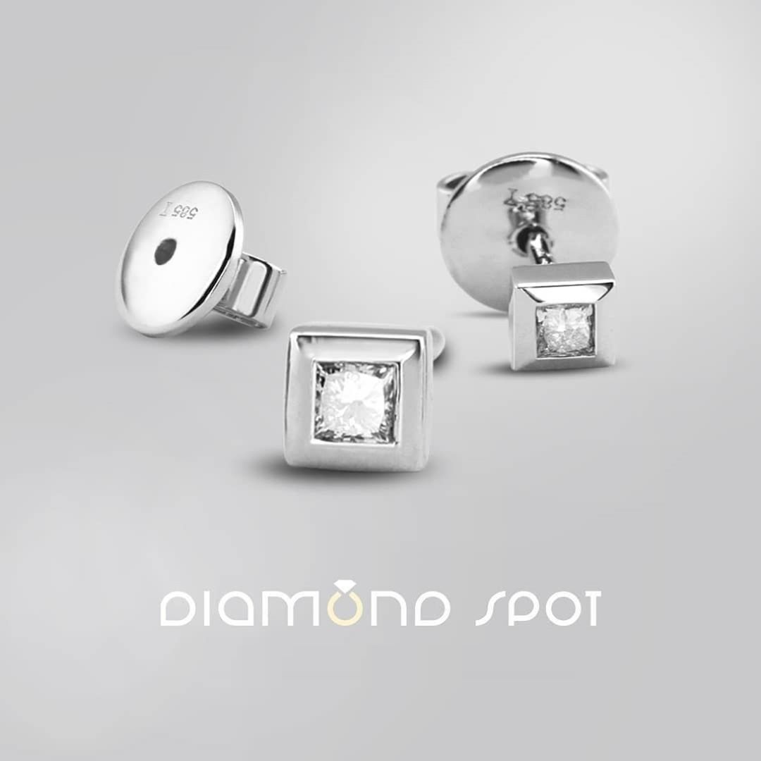 DiamondSpot4's tweet photo. Zlatne minđuse sa princess cut dijamantima. Posetite Diamond Spot Belgrade i odaberite zlatni nakit sa dragim kamenjem. 
Golden earrings with princess cut diamonds. Visit us and choose your golden jewelry with diamonds and gemstones. https://t.co/LgzyUjC0gj