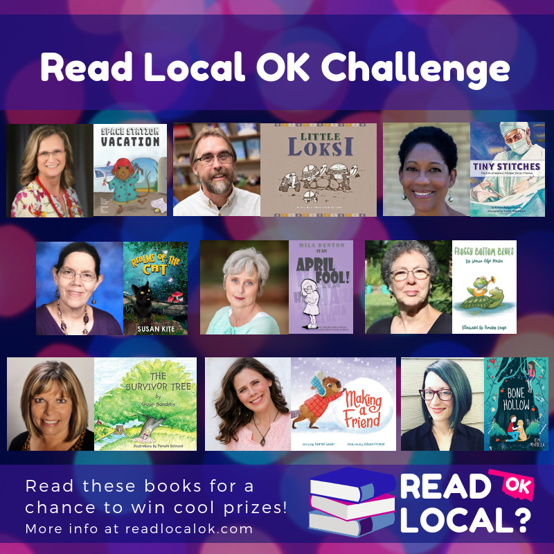 ReadLocalOK's tweet photo. #Oklahoma #teachers & #librarians, why not encourage your students to read local authors w/ our new #ReadLocalOK Challenge? ππ Read books for a chance to win fabulous prizes! Enter at https://t.co/ESqQvyLNif Year-round, no deadlines. #kidlit #bookgiveaway #elaok #oklaed https://t.co/prh5psIvOz