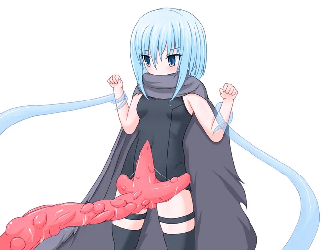 絵202号「主人公さん」作ろうとしてるゲームの2番目の敵の捕縛攻撃の基本CG最もガッチリと掴めるところを掴んでいるだけなのでとても健全な攻撃なのです。ここからエナジードレインされながらもみくちゃにされる展開になる見込みなのです。 