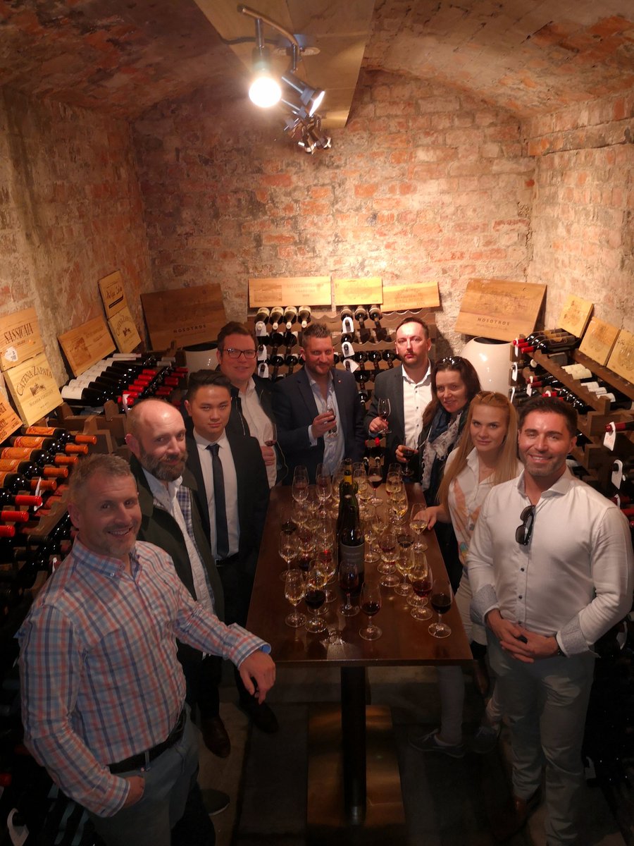 Blake party tasting in full flow. Small parcel wines today. <a href="/RockliffeHall/">Rockliffe Hall</a> we do tastings good🍷👍