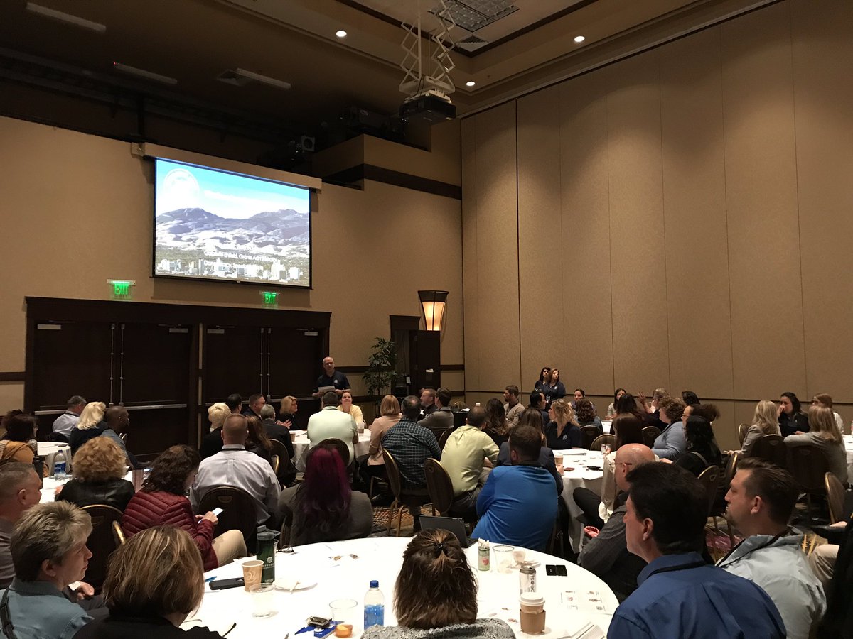 washoecounty's tweet photo. #WashoeCounty team presenting to a packed house on the success of the #WC Leadership Program #TLG2019 #FindYourHow #StandingRoomOnly https://t.co/KQzP387CHk