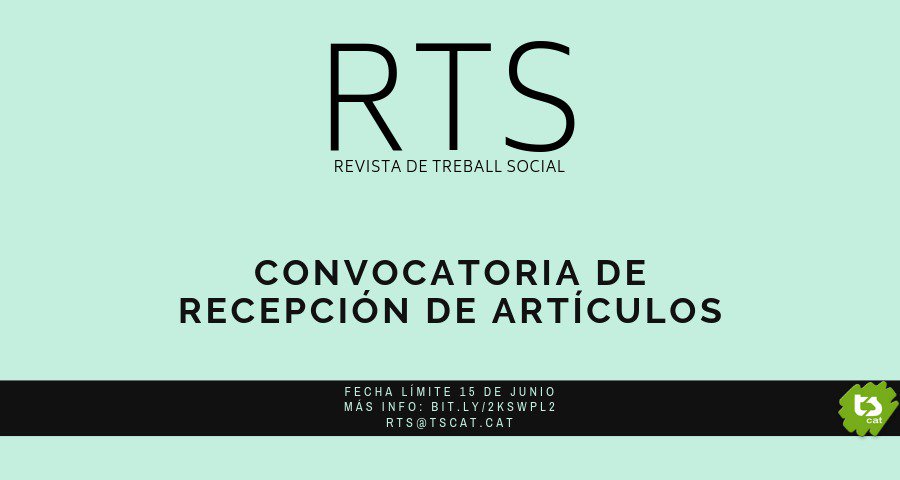 Obert el termini de presentació d' articles per al número 216. El 215 aviat sortirà. #revistaRTS.