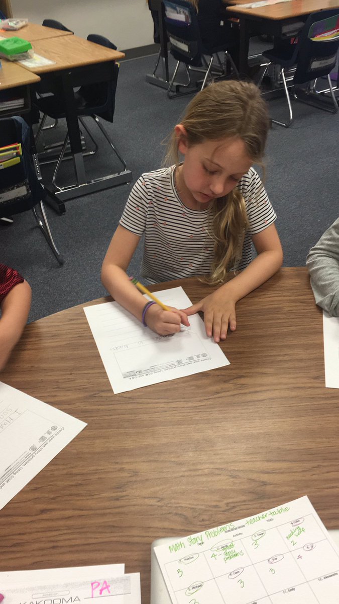 Writing our own story problems! #LoveMySchoolDay