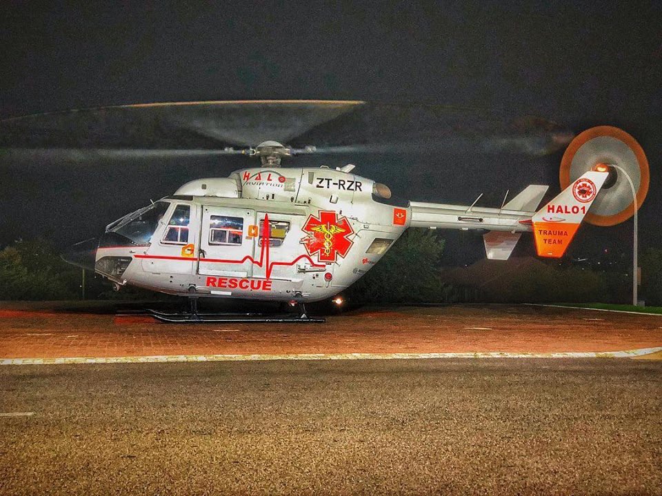 HALO 1 Trauma Team activated for the urgent airlift of a poly trauma patient from Thabazimbi to a Johannesburg specialist facility. Safe Flight! #makingadifference <a href="/FatalMoves/">The Fatal Moves Team</a>