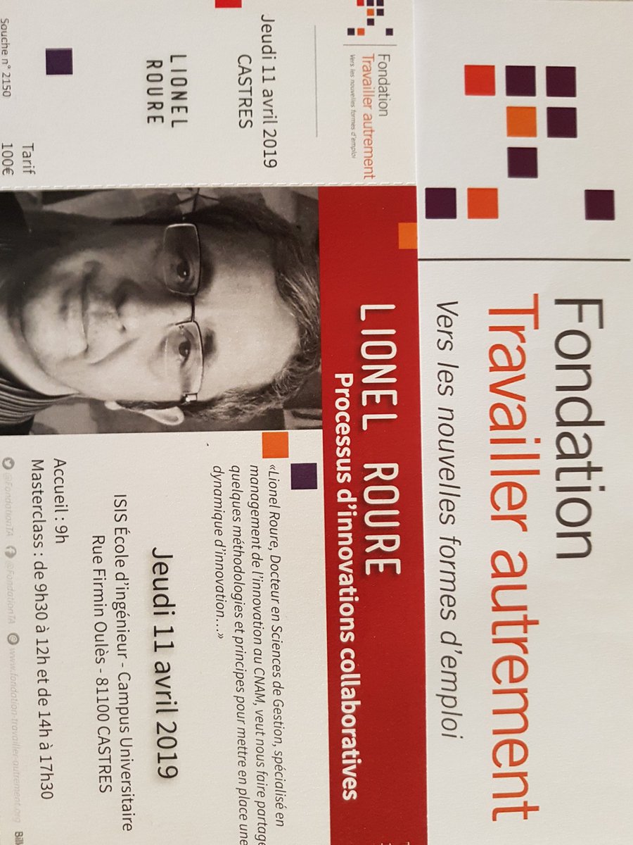 BARRESLaurent's tweet photo. Processus d'innovation collaborative du territoire. La 2eme conférence #masterclass organisée à l'école @isis_ingenieur @castres par @FondationTA pour les entreprises du #Tarn. Une belle journée créative. Merci Lionel Roure et Geneviève Calmels pour cette performance. https://t.co/exn4XlJGAe