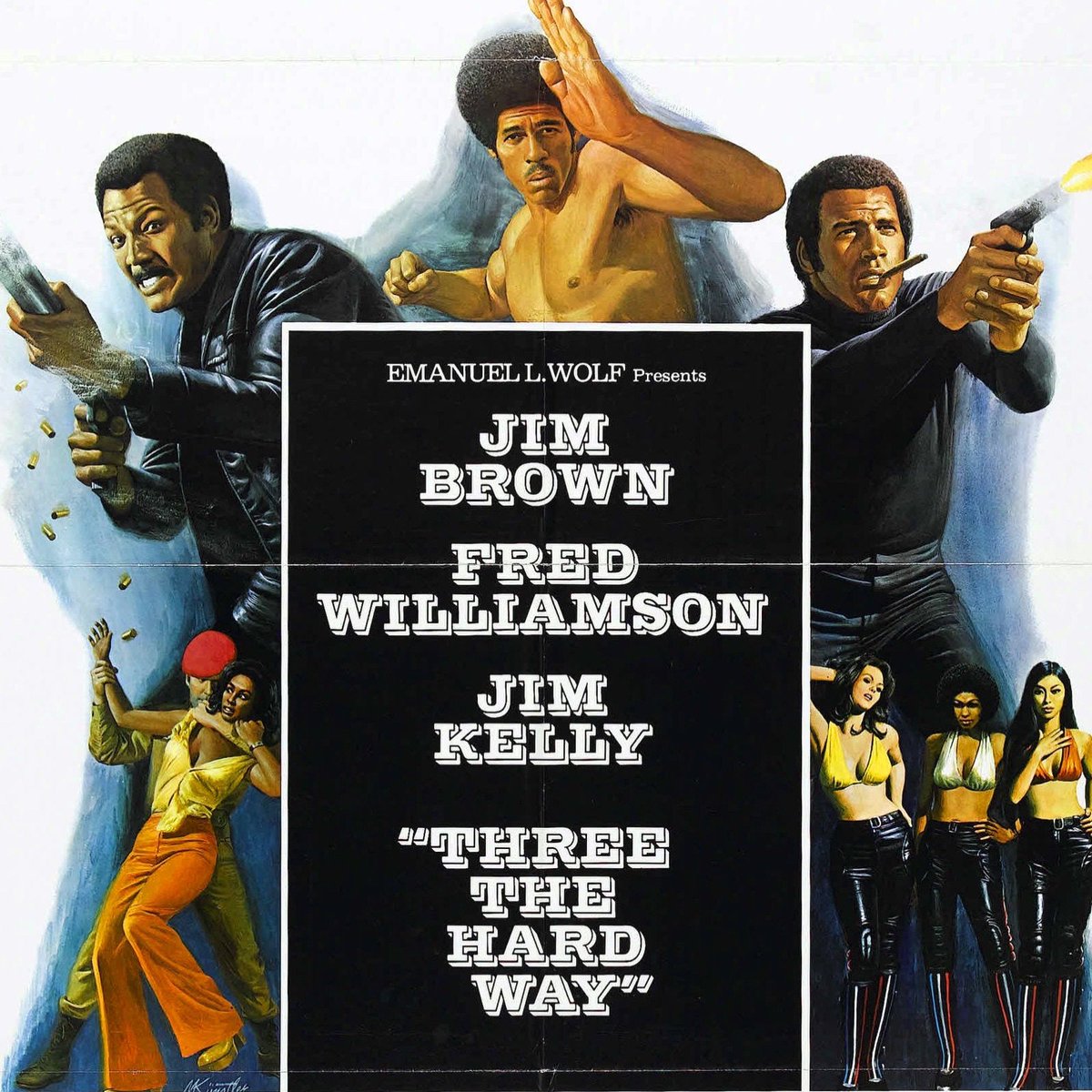 #BlackOnBlackCinema Ep150: #ThreeTheHardWay starring #JimBrown, #FredWilliamson, and #JimKelly in the #blaxploitation action classic. The three team up to take down people trying to poison Black people’s water supply. A fun, and utterly ridiculous time! bit.ly/2D4BOXt