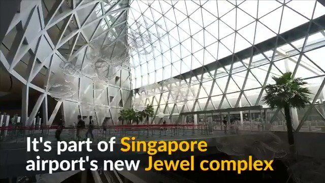 Changi Airport Singapore Waterfall Baaz