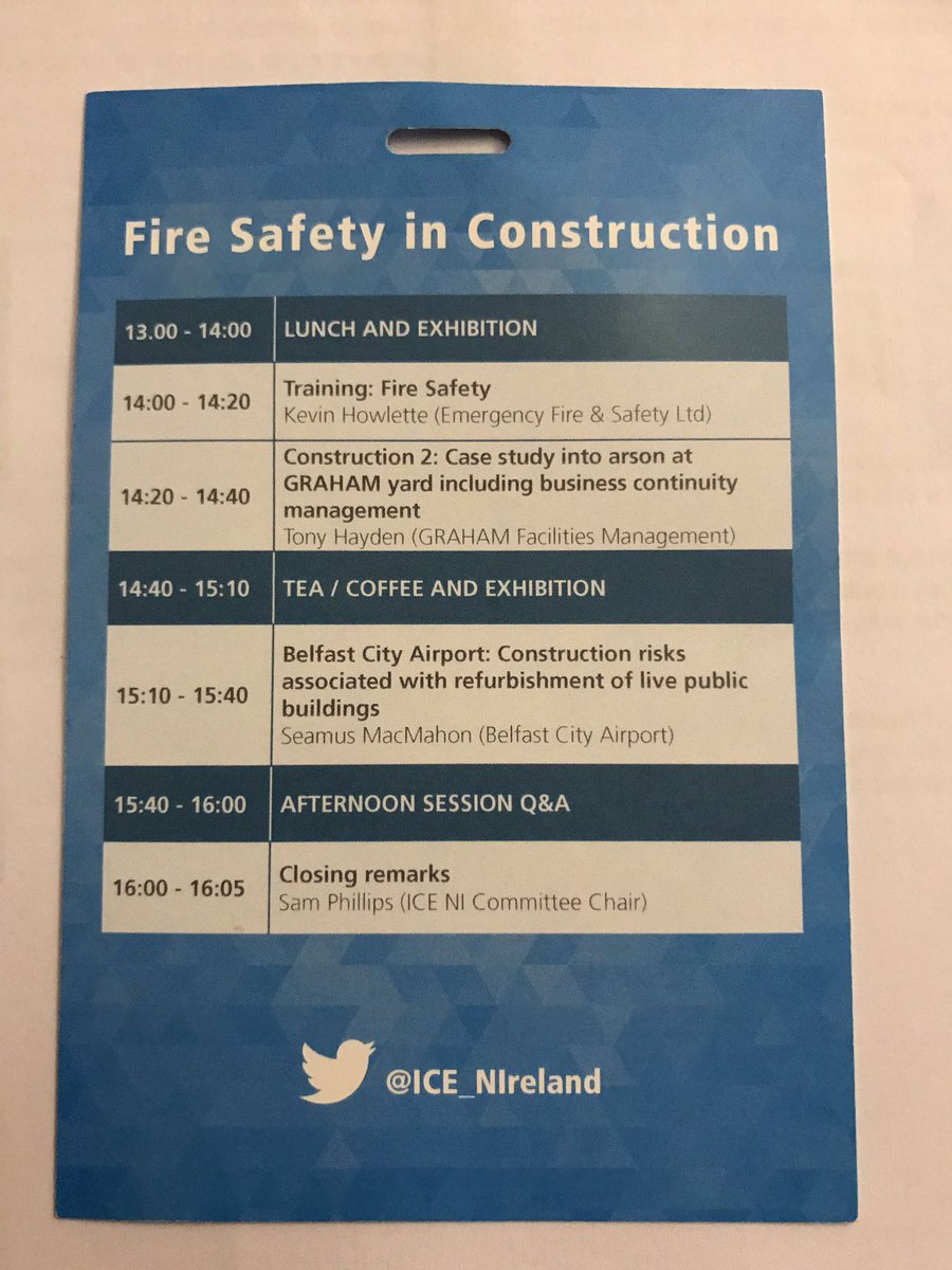 WArmstrong83's tweet photo. Afternoon session commencing at the ICE H&amp;S Annual Conference starting with Kevin Howlette presenting on Fire Safety Training - using Digital Fire Equipment. @ICE_NIreland @EmergencyFire https://t.co/j7DCskGByG