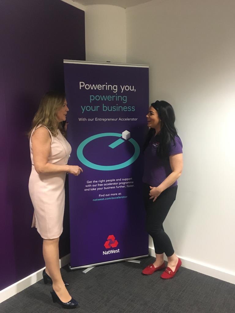 Pleasure to have <a href="/jennybcampbell/">JennyBCampbell</a> in the #PowerUpManchester hub today. Perfect timing with all our new entrepreneurs! See you again soon