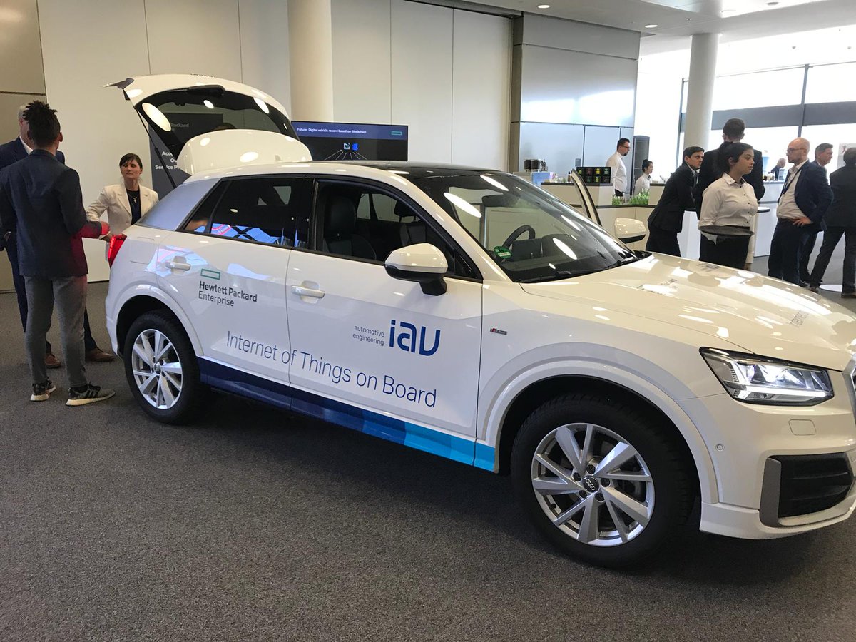 SyntaxSystemsDE's tweet photo. Hyper connected car can sense the world around it and send data to @HPE_DE @IAV_de #IoT platform. #CID19 https://t.co/ZaM0leNjX5