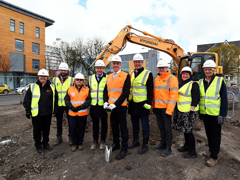 TeesUninews's tweet photo. Hard hats and high-vis jackets - must mean another building project is getting underway @TeessideUni. Delighted to be working with @WatesGroup again on Cornell Quarter, a 300-bed student accommodation complex. https://t.co/3N42iQ8FTh https://t.co/TP4A46o8gL