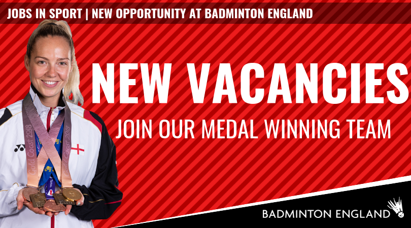 BadmintonEnglnd's tweet photo. We are looking for a Relationship Manager to lead the local implementation of our Discover Badminton strategy - for more information &amp; to apply: https://t.co/OjokTBUtci #jobsinsport https://t.co/hyytIj1h7d