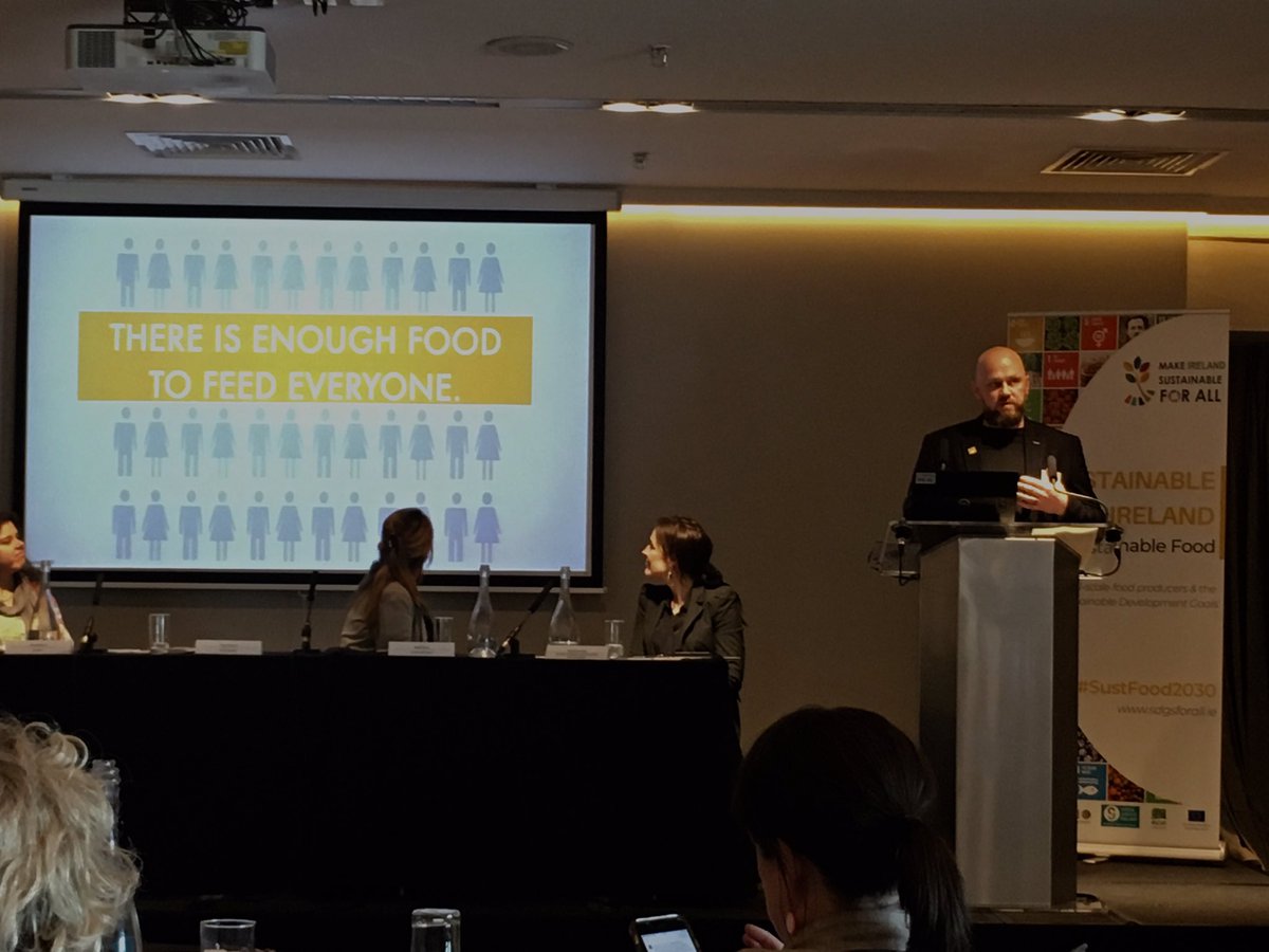 @FoodSpaceIrl’s very own @Spaceychef presenting for the #ChefsManifesto at #SustFood2030 today. #UN #WorldFoodProgram