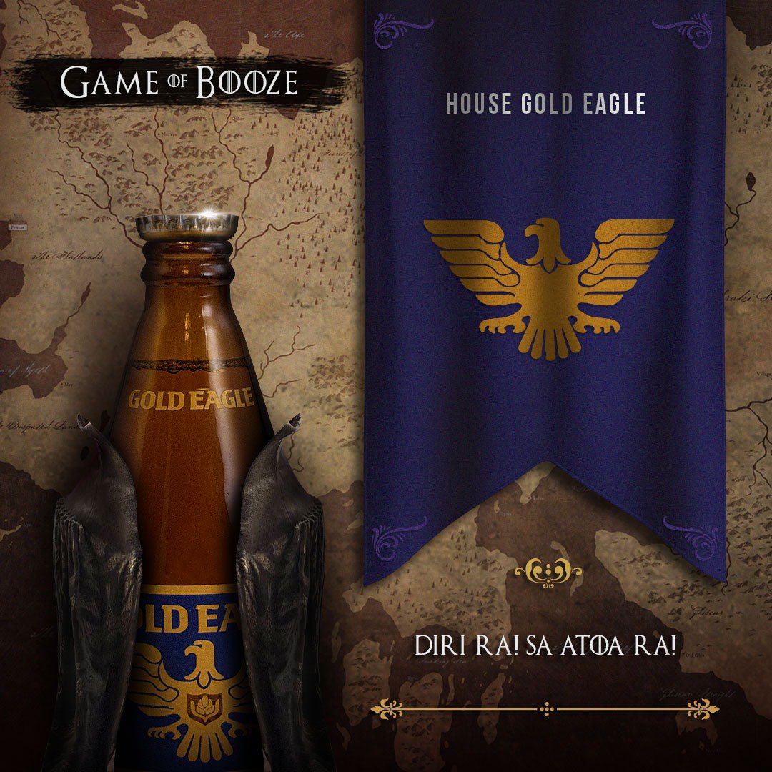 Pareho kataas sa akong paglupad ang akong mga damgo. Walay 'di maabot sa tao na maningkamot. #ForTheBeerThrone