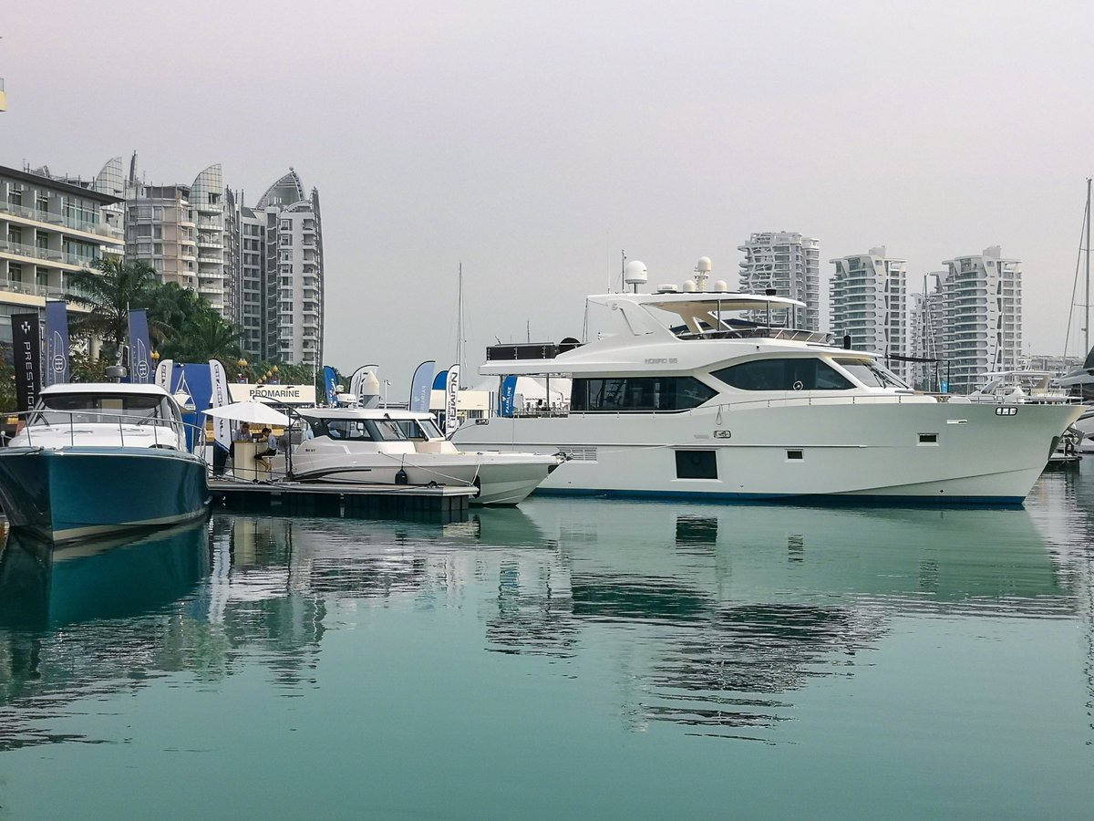 gulfcraft's tweet photo. Day 1 of Singapore Yacht Show !!
Gulf Craft with @PromarineYachts Yacht Sales

More: https://t.co/01V7G2nLYk
https://t.co/3oHzo1Zone

#GulfCraft #SingaporeYachtShow #singaporeYachtShow2019 #SYS2019
#yachts #superyachts #boat #Singapore #asia https://t.co/r0uUtc9vWI