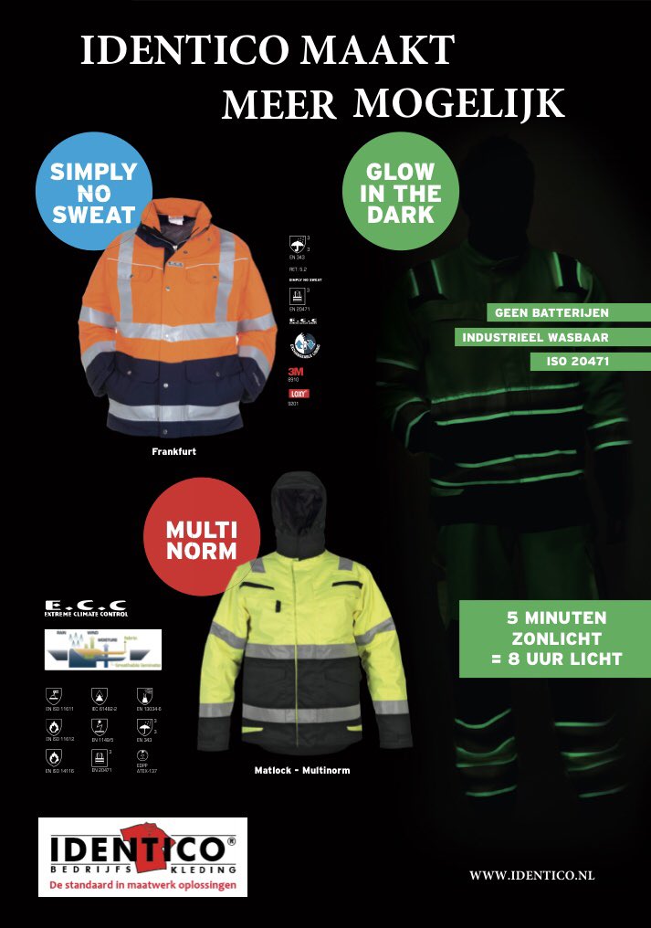 Identico_Victor's tweet photo. victor@identico.nl
#bedrijfskleding #bouw #industrie #infra #offshore #workwear #hydrowear 
#regenkleding https://t.co/qc25Qox4K2