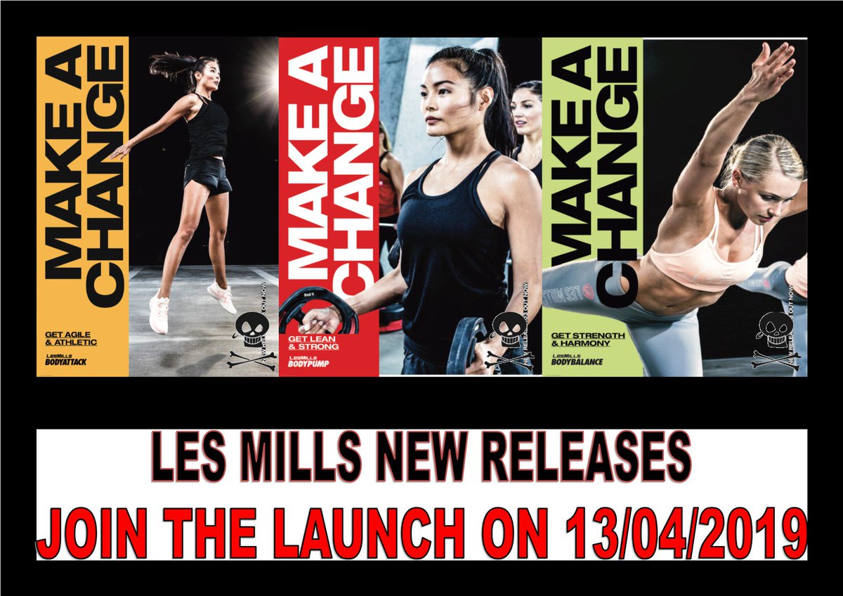Its that time again! Les Mills new release launch is this Saturday 13th April. Booking now for BodyAttack, BodyPump and BodyBalance at Pirate Fitness