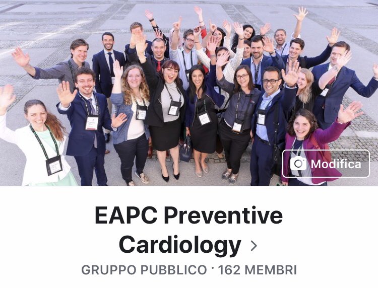 FlavioDascenzi's tweet photo. Our new group is available also on FACEBOOK! Join our group EAPC Preventive Cardiology to be updated on #Prevention in #Cardiology! #EAPC_ESC #EAPC #EAPCYC @escardio @paolo_emilio @DOCTORASANZM @PaulDendale @SilCastelletti @ProfessorHalle @LSerratosa https://t.co/TXZ2EaiMLz