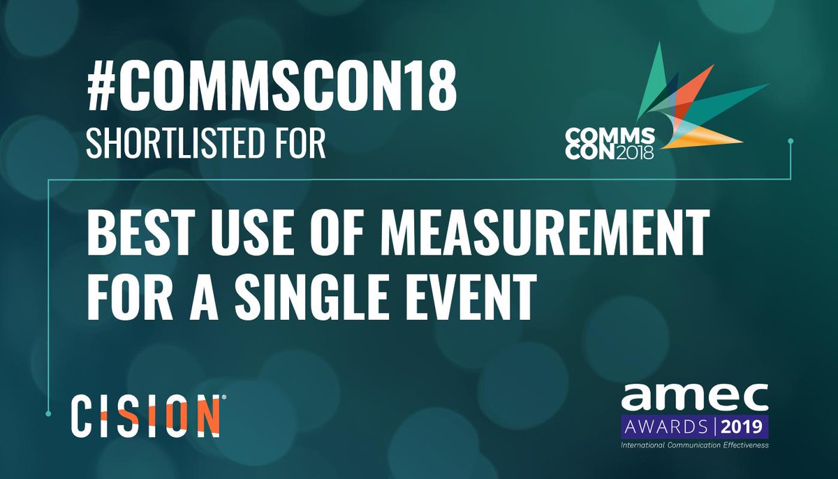 orlagraham18's tweet photo. Not only do we top the table for the number of nominations bewteen @Cision @UKPrimeResearch and our clients' own submissions, but we also got shortlisted for our report into our own inaugural #commscon18 event! 🙌@AmecOrg #amecawards #amecsummit  #measurePR #earnedmediarevolution https://t.co/ogPFm99v6A
