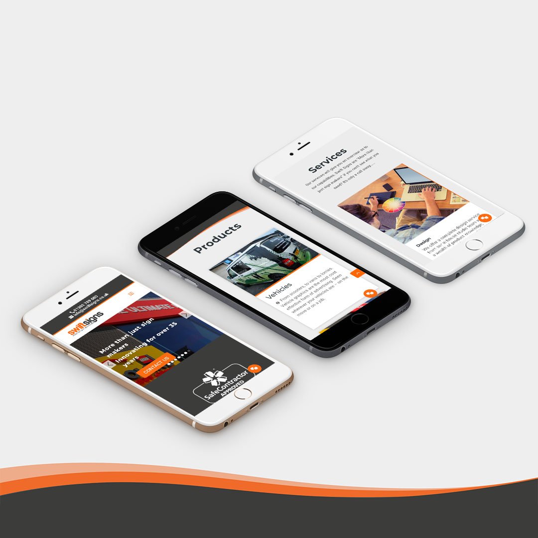 LucidDesignUK's tweet photo. New design and build for Swift Signs 

#signmakers #webdesign #websitedesign #webdesigner #design #designagency #Surveying #Planning application #Installation #Maintenance https://t.co/jNZ7xfdRML