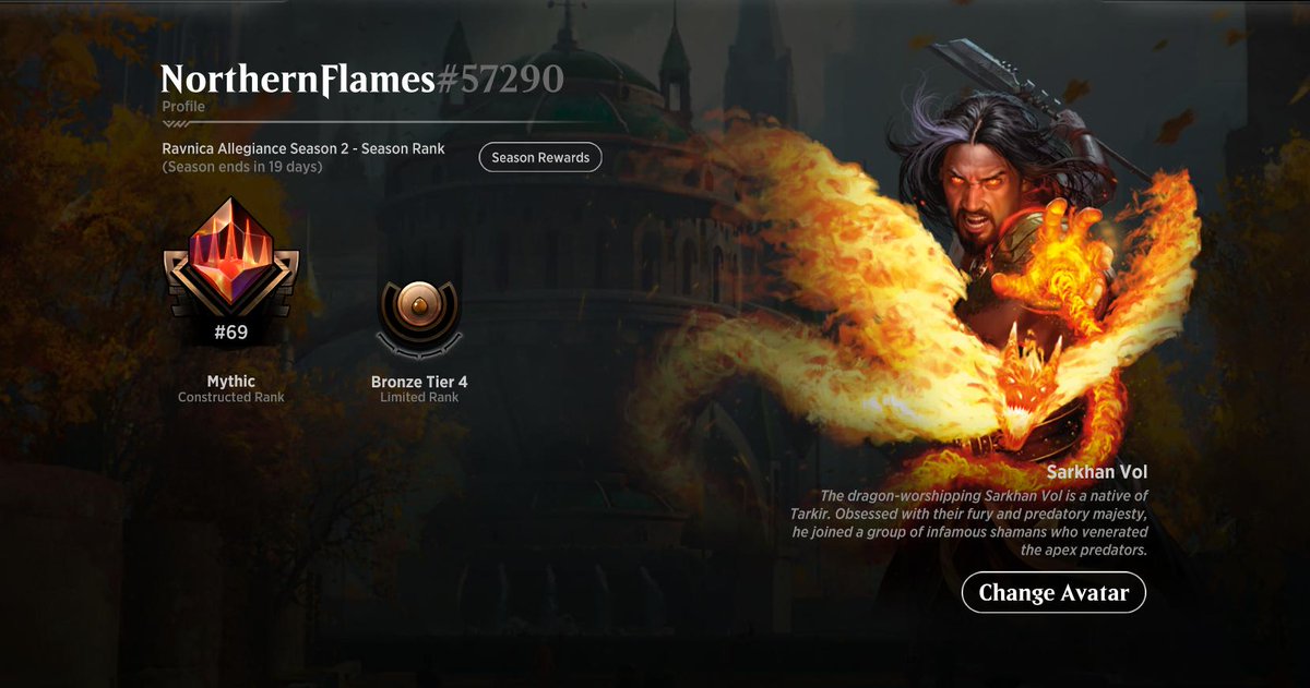 northflamemtg's tweet photo. Just wanted to give a quick update on my quest for rank 1

hehe

#mtgarena https://t.co/yqMZ7elZLP