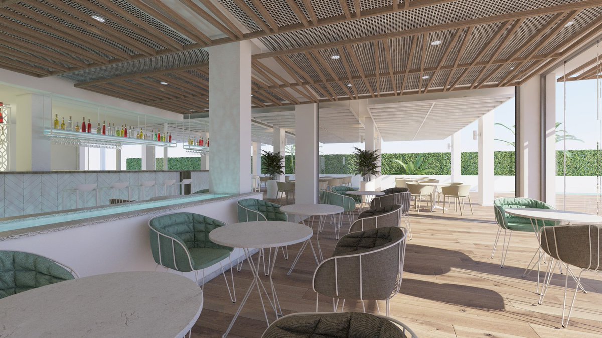 JS_Hotels's tweet photo. ¿Tomamos algo? Te mostramos un pequeño adelanto de cómo quedará nuestra nueva zona de bar #JSYate 👀 https://t.co/LjARJohs3v