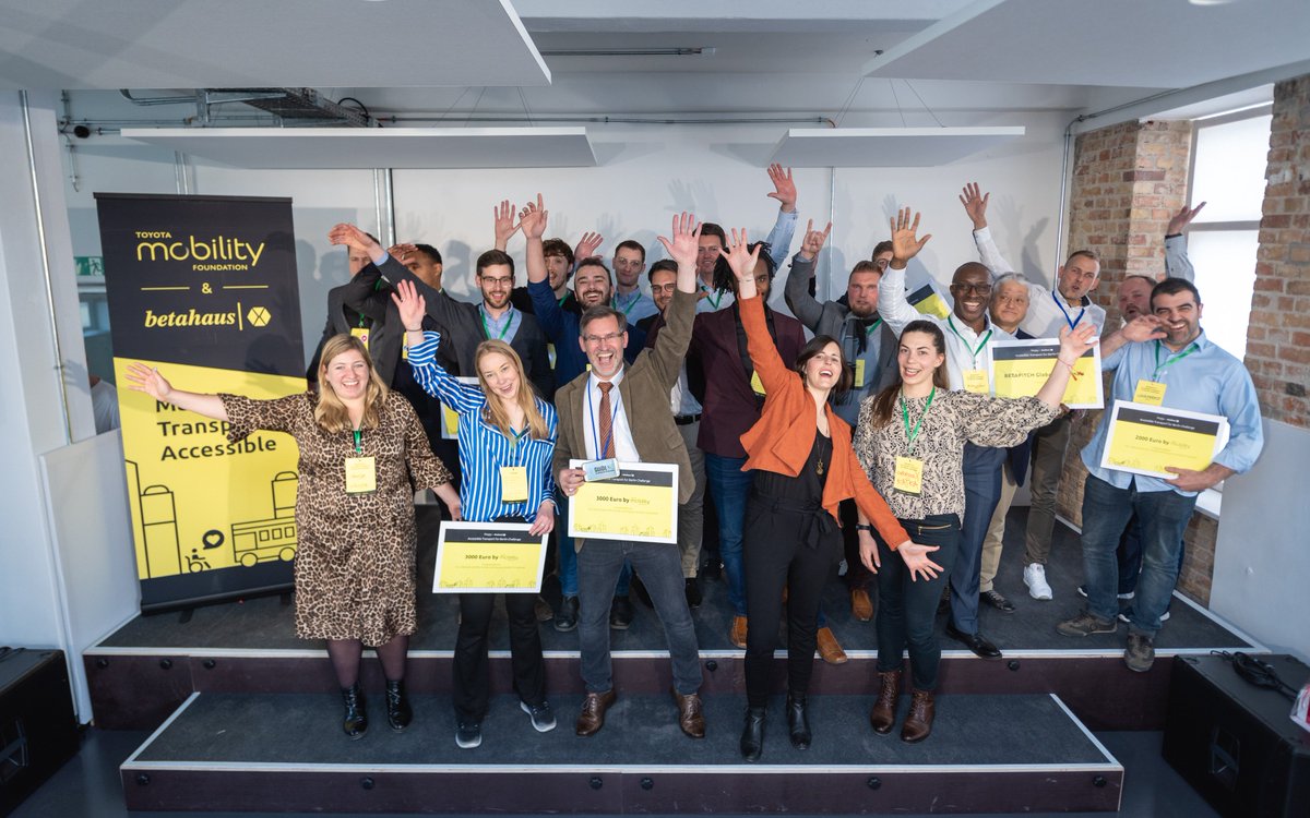 Congrats to <a href="/BeMyEyes/">Be My Eyes</a> <a href="/Counterest/">Counterest</a> <a href="/vesputi/">Vesputi</a> #WalkingMoms #beesonix #bischof #WalkingMoms and thanks to all other startups and partners for creating #BETAPITCH with us! <a href="/ToyotaMobFdn/">Toyota Mobility Foundation</a>