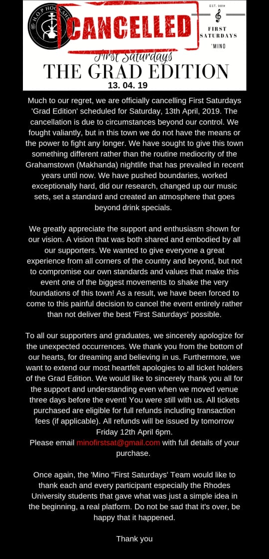 g_connect's tweet photo. It is with great sadness to make this update. Wishing the first Saturdays team greener pastures.🌻 https://t.co/aKAqgj9oNP