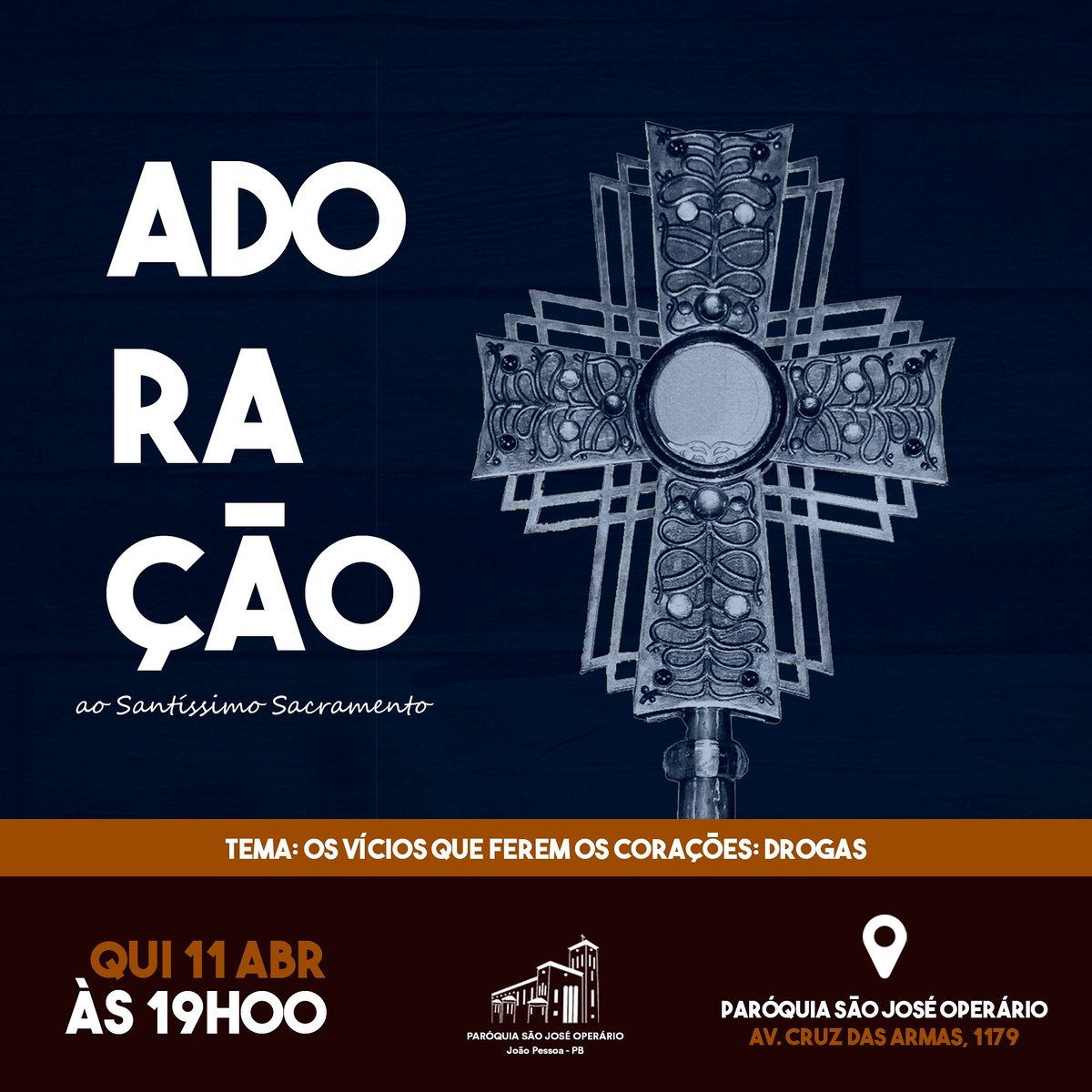 psjojp's tweet photo. "'Tudo me é permitido', mas nem tudo convém, 'Tudo me é permitido', mas não deixarei escravizar por coisa alguma."
1 Cor 6,12

Venha participar conosco deste momento de Adoração, a Jesus no Santíssimo Sacramento! ❤
-
#adoração #vícios #drogas #psjojp #pascompsjojp https://t.co/zCnGciSyuX