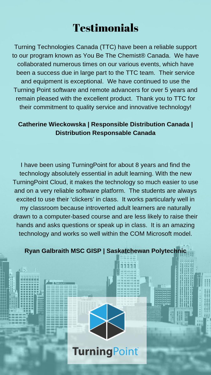TurningTechCan's tweet photo. Here at Turning Technologies Canada, we are proudly providing unforgettable support to our clients!

Give us a call! 1-888-522-8689

 #clients #technology  #innovation #support #turningpoint #customerservice https://t.co/xi23OmES5v