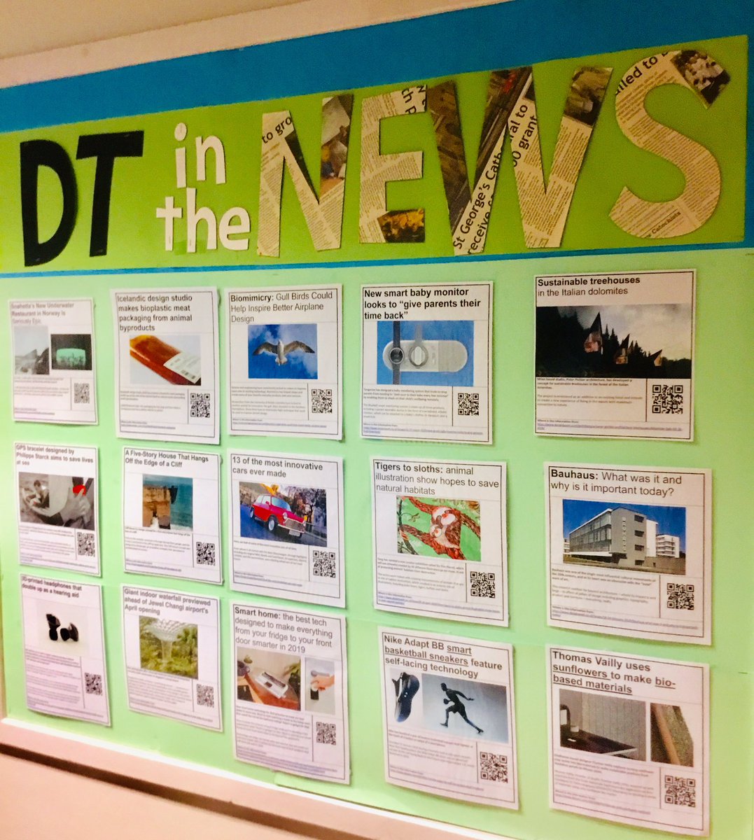 ChallonerDT's tweet photo. Up to date news..... obviously of the best kind - DT related. #news #designtechnology #currentdesign #realword #creativity #inspiration https://t.co/E7n4BowfCf