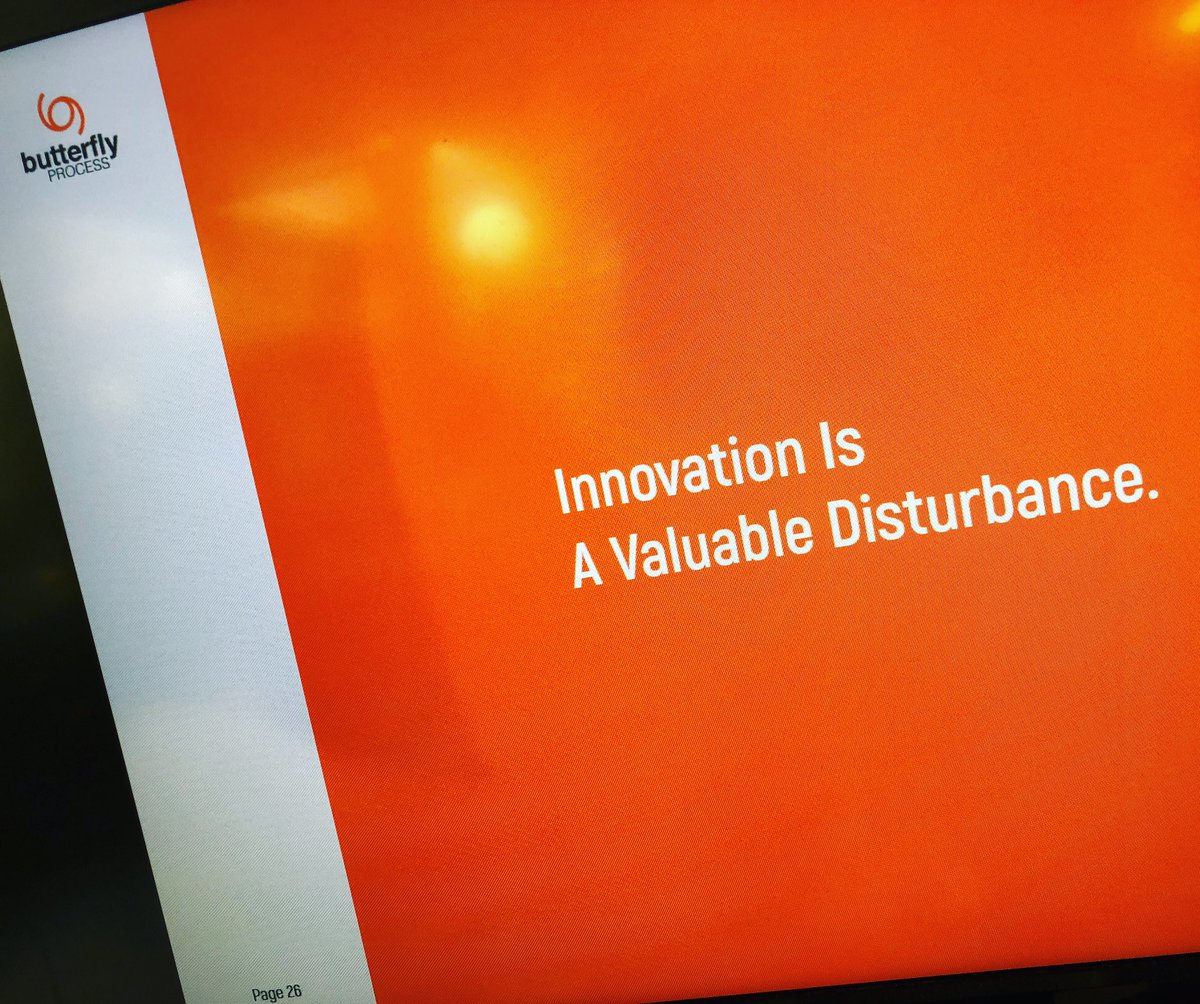 APottierRossi's tweet photo. Innovation is a Valuable Disturbance !
#butterflyprocess by @ladoude22 !
#creaconference19 #innovation #innovationradicale #disrupt #créativité @creaconference @crea_france https://t.co/ts0J9MPmAa