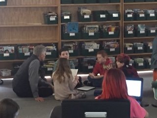A big thank you to the Huot Tech Center and their students and staff who came over to help our 5th graders write a business plan!