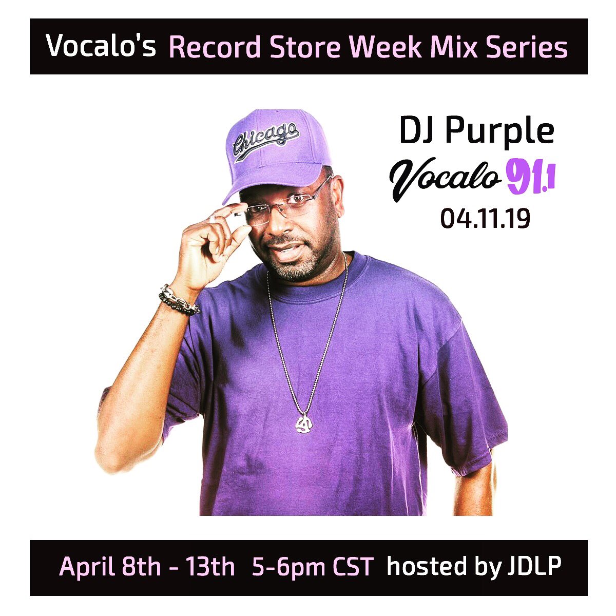 jessedelapena's tweet photo. Check out our "Record Store Week Mix Series" today on @Vocalo 91.1fm (5-6pm CST) special guest DJ Purple streaming: https://t.co/LuGNERButS hosted by Jesse De La Pena
#VocaloRadioChi #RecordStoreWeek #StrictlyWax https://t.co/wHWpcLO31C