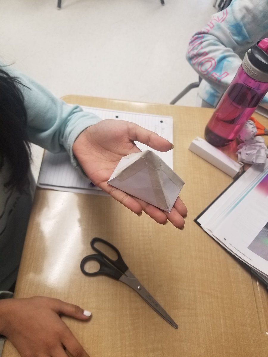SibDaley's tweet image. Building objects from nets and using their nets to gather information  @SIBpeel @MikeRicci13
@fiorinipeel  #grade7math #nets #geometry #3dsolids #exploremath