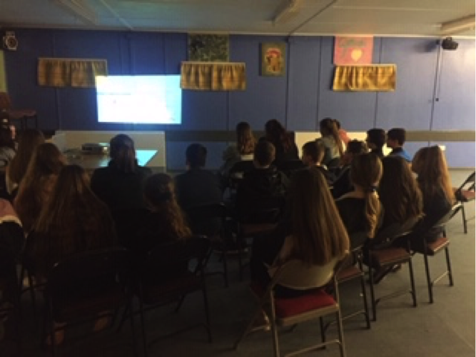 CopiusGroup's tweet photo. @CopiusGroup thoroughly enjoying delivering the second of our @SEUPB @CausewayCouncil creative arts program, 'Bannksy' workshops with the young people from the @GlensCommunity Limavady. Some great discussion taking place around creative arts and graffiti as an art form. #PEACEIV https://t.co/qfGVzsD3Y8